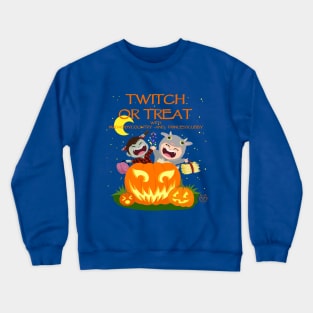 Twitch or Treat (Light Design) with PrincessCubby & MrDaddyCountryTv Crewneck Sweatshirt